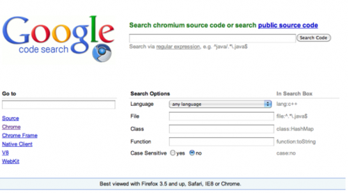 Google推出Chromium代码搜索引擎