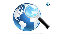 Global Search Icon and Magnifier