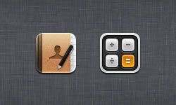 Calculator & Address Book Icons