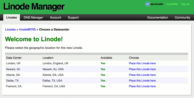 linode vps 数据中心