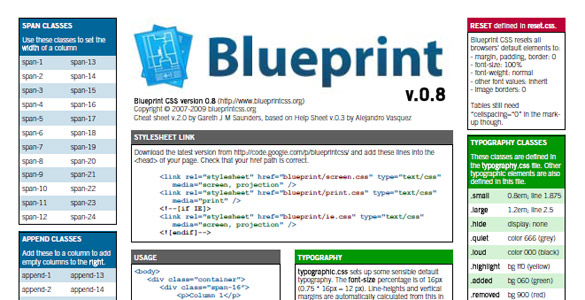 CSS BluePrint