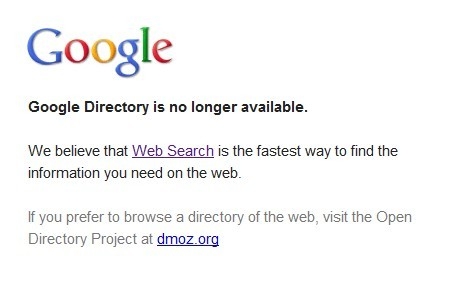 google directory- no longer available