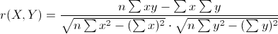 Pearson Correlation Coefficient