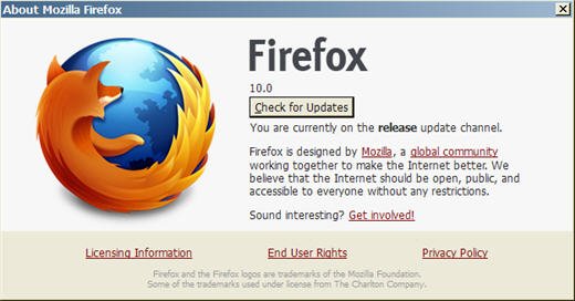Mozilla发布火狐10.0版 提高组件兼容性管理